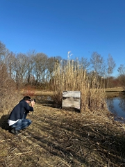 ein aufwendiges Fotoshooting draußen