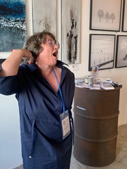 gelungene Vernissage - die Ausstellung geht vom 1. - 7. August